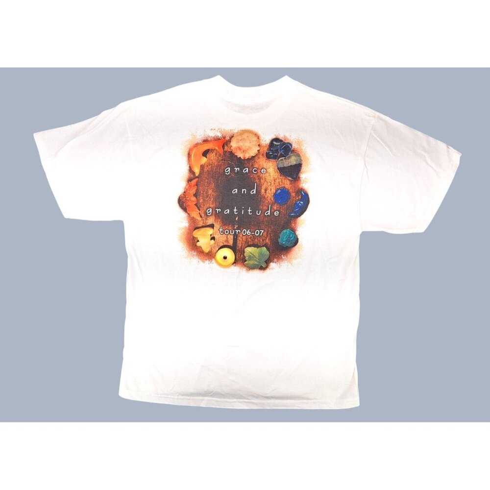 Vintage Olivia Newton-John Grace Gratitude Tour T Shirt White Men Large New ON-J - Picture 2 of 5
